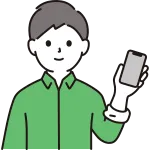 Man With Smartphone SVG Icon